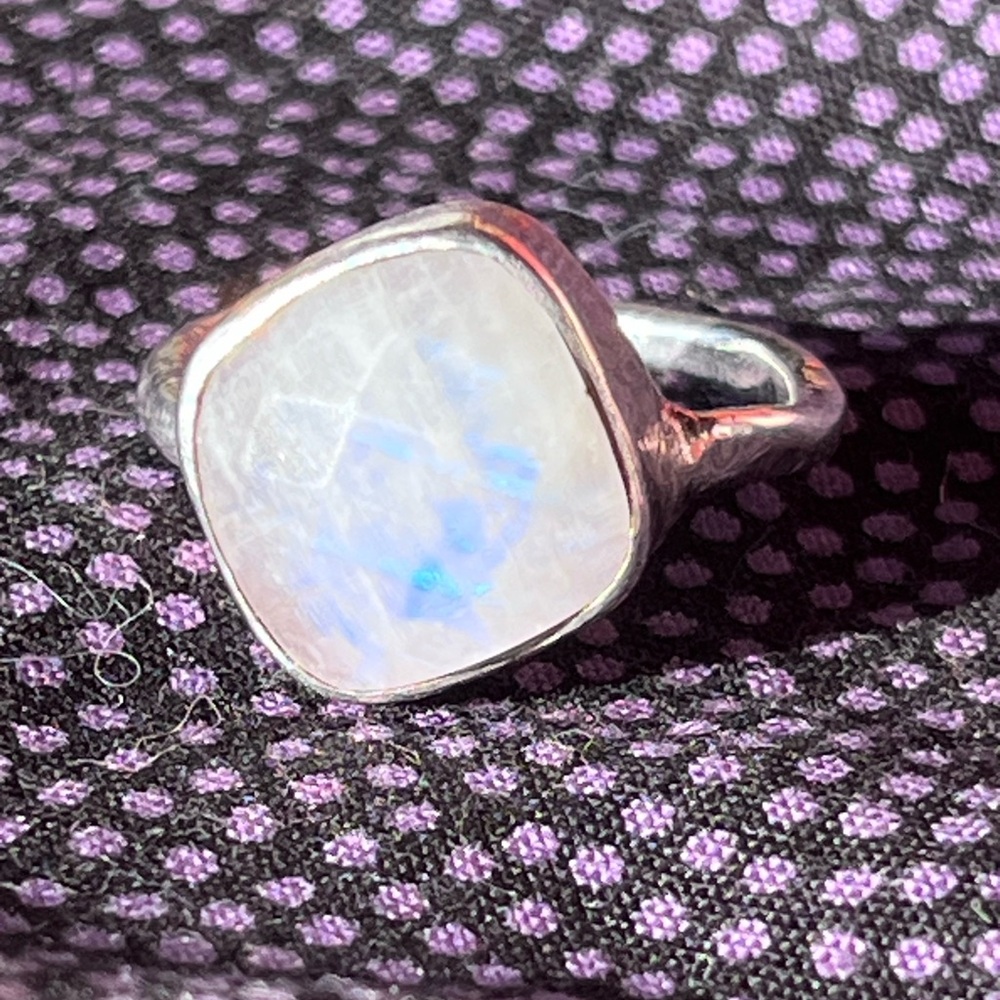 Moonstone & Sterling ring size 9